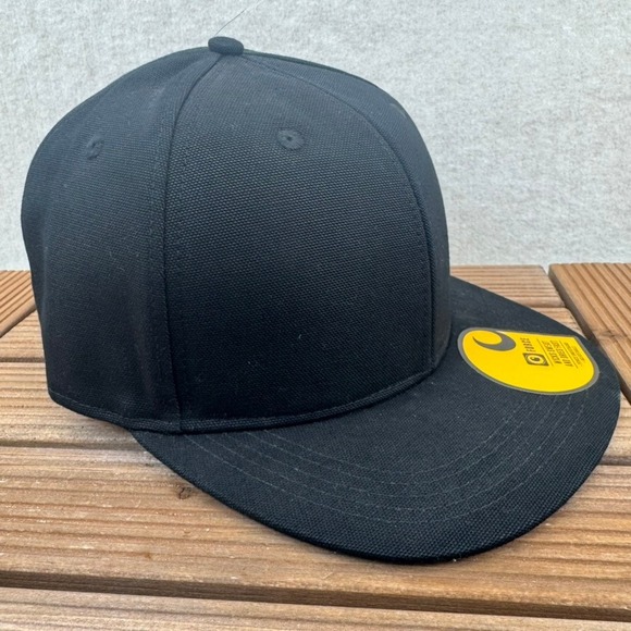 Carhartt Firm Duck Flat Brim Cap Black Force Sweatband One Size AH1604M - Picture 2 of 6